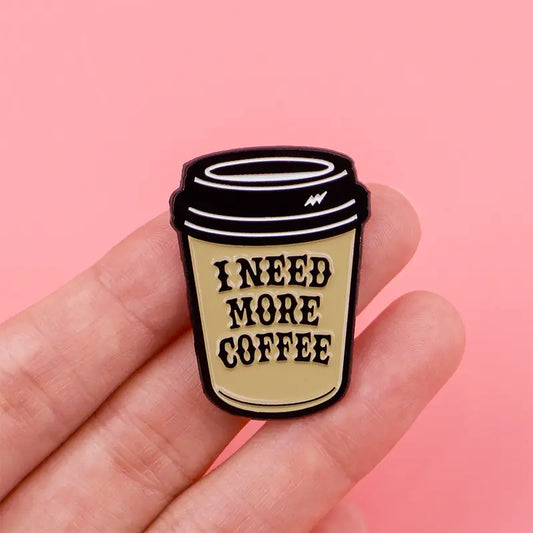 ☕😵‍💫 I Need More Coffee Pin