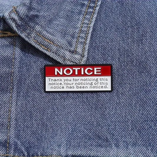📋👀 Notice: Thank You for Noticing This Notice Pin