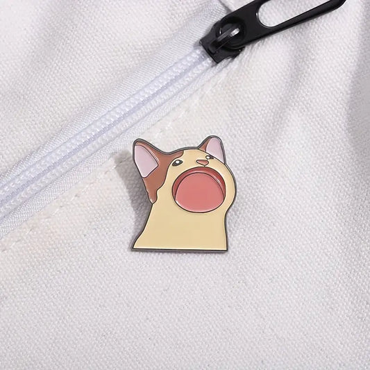 🐱📣 Screaming Cat Pin